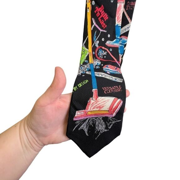 MCM Mid century modern style Electrolux Lux vacuum Silk Tie Necktie! - Picture 4 of 12